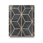 Geometric Wallpaper Dark Gray 10m x 0.53m, Model 374-2