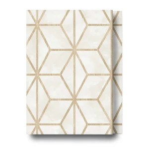 Spanish Wallpaper Geometric Design 10 m x 0.53 m Beige, Model 374-3