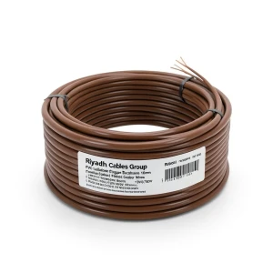 لفة سلك كهرباء نحاس شعر عزل PVC مقاس 16 mm، 450/750 فولت، بني | مجموعة كابلات الرياض