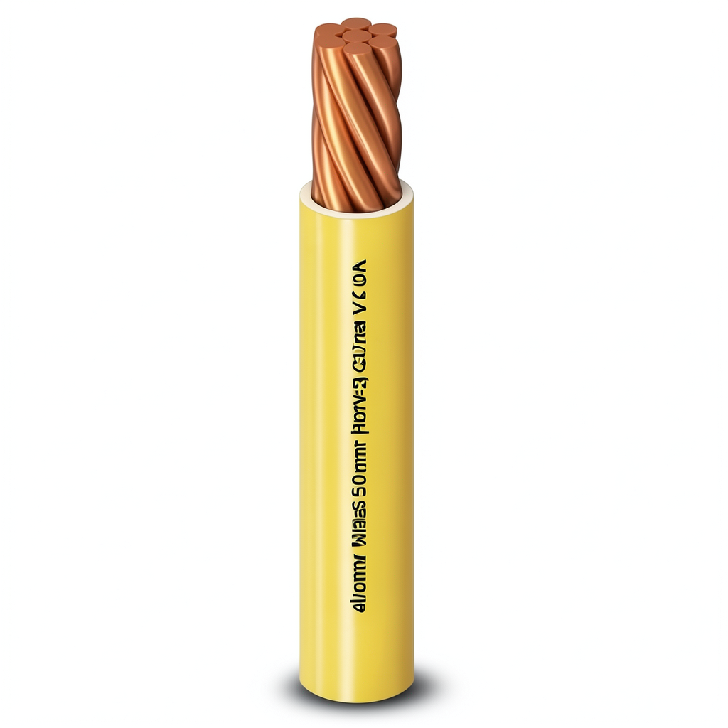 لفة سلك مفرد 500 مم2 450/750 فولت موصل نحاس مجدول عازل PVC مقاوم للحرارة لون أصفر | شركة الفنار