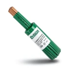 سلك مفرد نحاس شعر عزل PVC مقاس 10 mm2 جهد 450/750 فولت، لون أخضر | مجموعة كابلات الرياض