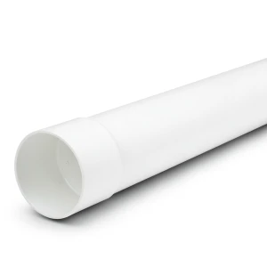 مواسير UPVC ضغط 6 بار مقاس 225 ملم سماكة 7.5 ملم لون أبيض