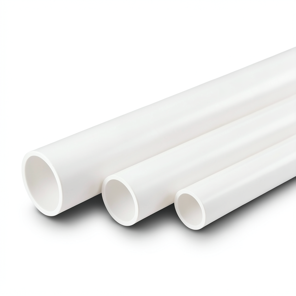 مواسير UPVC مقاس 4 أنش سمك 5.43 مم SDR 21 لون أبيض