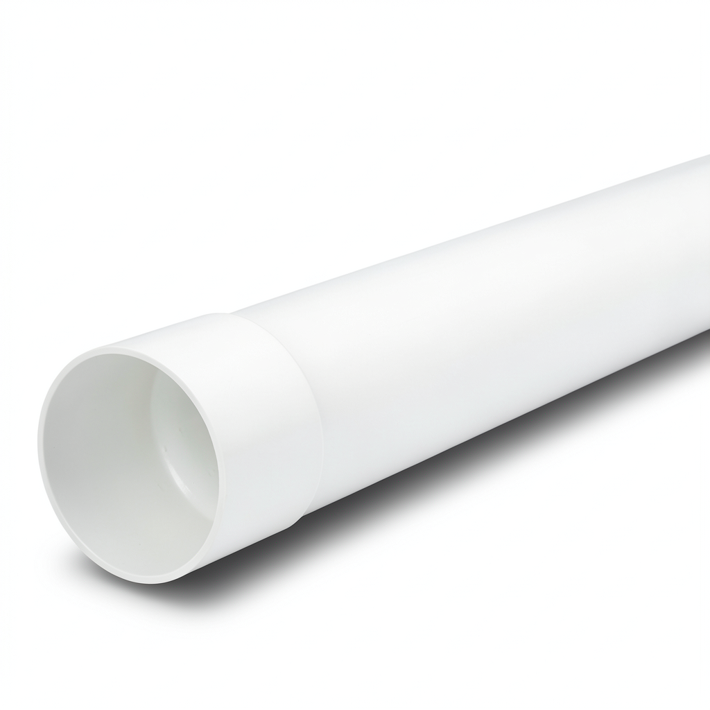 UPVC Plastic Pipe Class 4 Size 75 mm Thickness 4.2 mm White Color