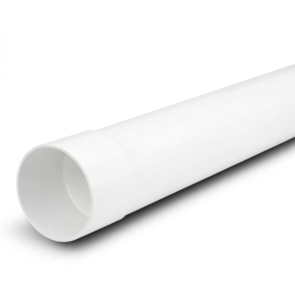 UPVC Pipe Class 4 Size 90 mm Thickness 5.0 mm White Color