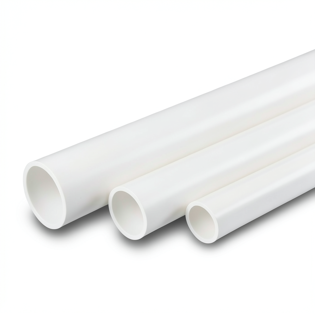 مواسير UPVC مقاس 4 أنش سمك 5.43 مم SDR 21 لون أبيض