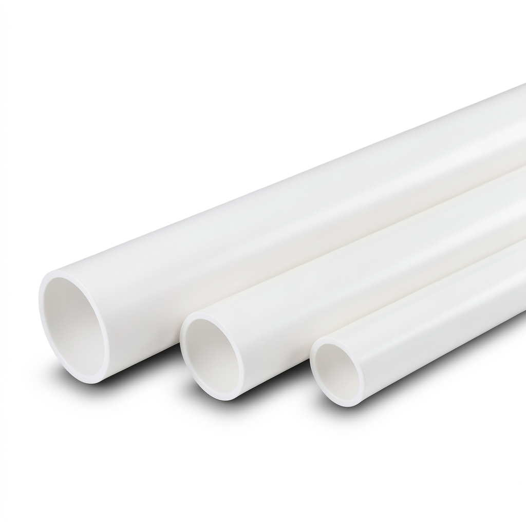 أنابيب UPVC سمك 2.49 مم SDR 17 مقاس 1.25 إنش لون أبيض