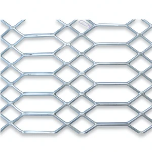 Hot Rolled Expanded Metal Mesh Jawhara Design 4.8 mm Thickness 2.44×7 M