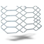 سلك شبك بقلاوة ممدد حديد مدرفل على الساخن سماكة 4.8 مم، مقاس 2.44×5 متر، شكل جوهرة