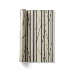 ورق جدران مودرن هولندي 10 م×0.53 م بيج مع اسود، موديل 218482
