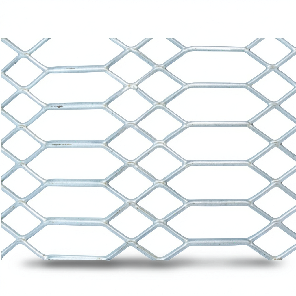 Hot Rolled Expanded Metal Wiremesh Jawhara Shape 6 mm Thickness 3 M Length 1.22 M Width