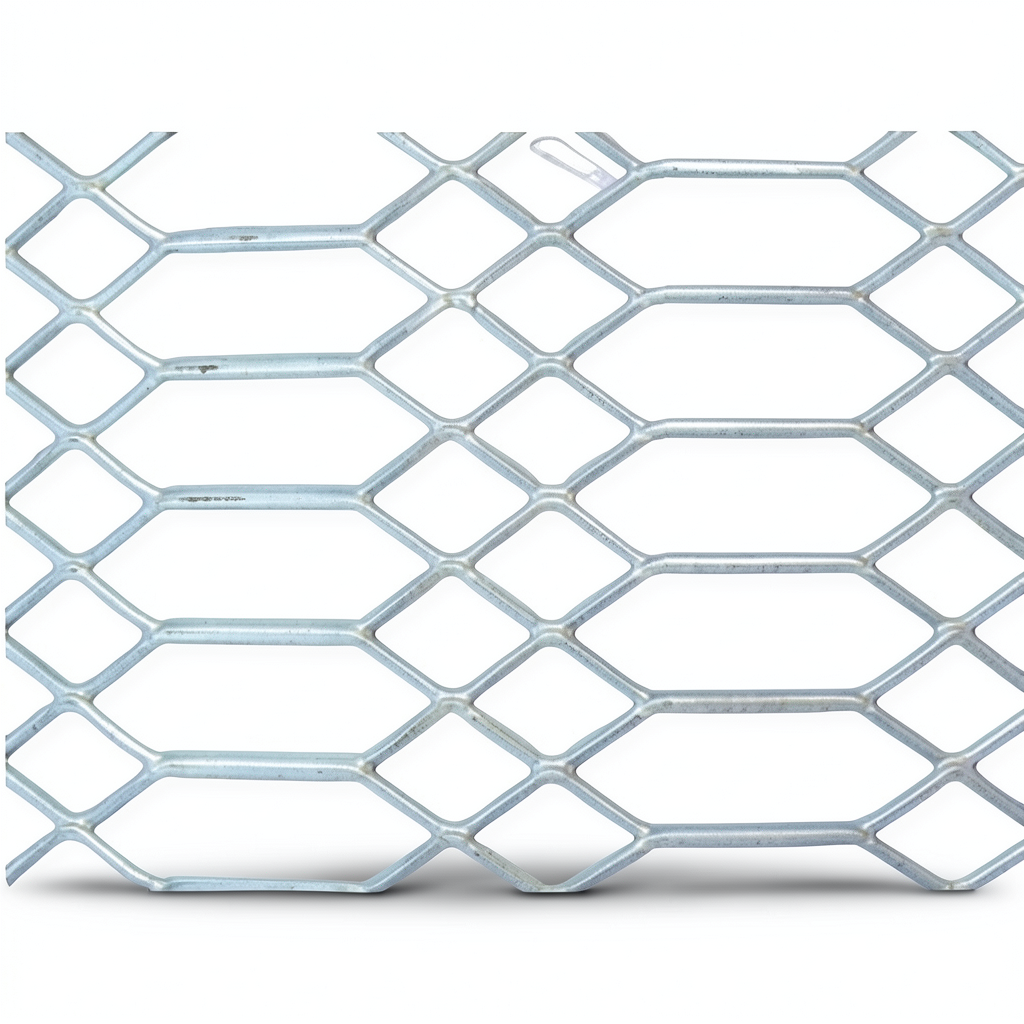 Hot Rolled Expanded Metal Sheet, Jawhara Form, 6 mm Wire Diameter, 1.22 M Width, 5 M Length