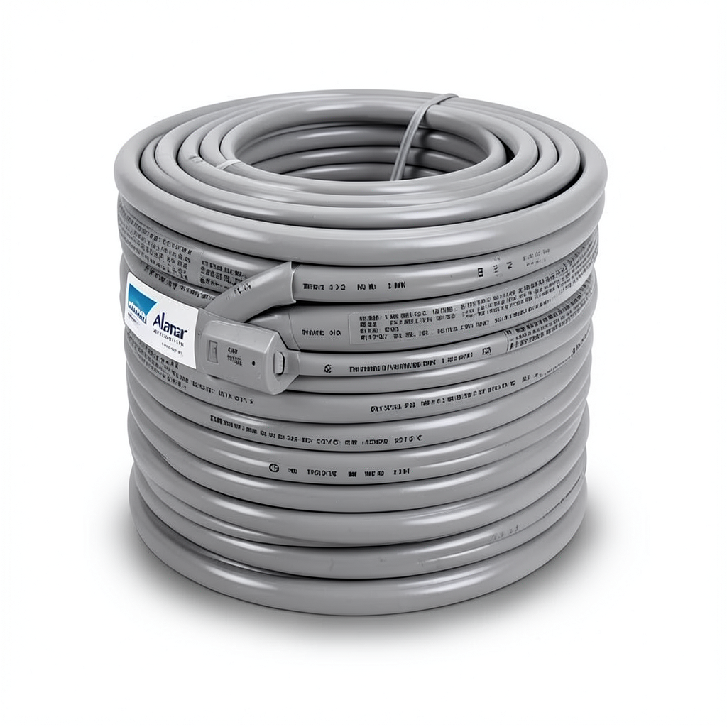 THHN/THWN Copper Cable PVC 105°C Insulation Diameter 4.2 MM 600 Volt 500 Feet Gray | Al Fanar