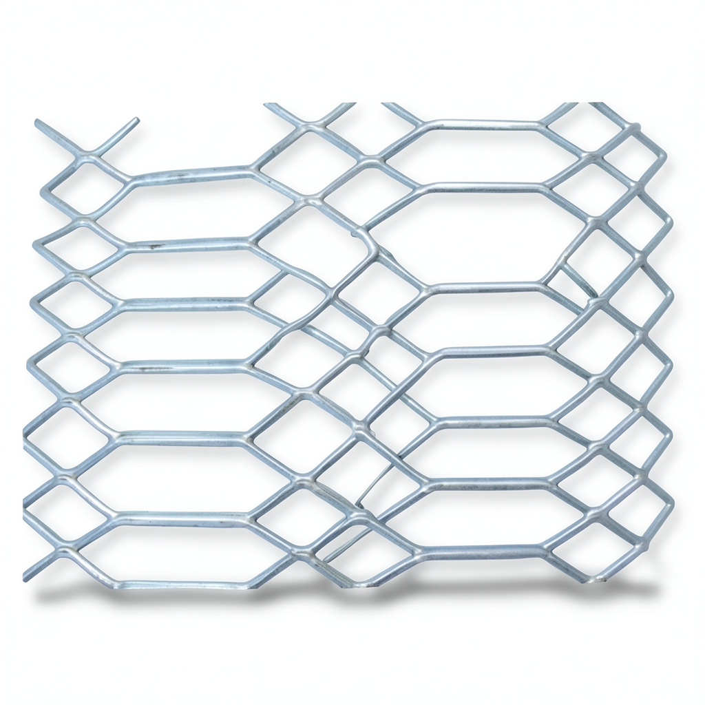 Hot Rolled Expanded Metal Wiremesh 5.8 mm Thickness, 1.22 M Width, 4 M Length, Jawhara Shape