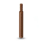 كابل نحاس THHN/THWN معزول PVC 105° قطر 4.4 مم 600 فولت طول 2500 قدم بني | شركة الفنار