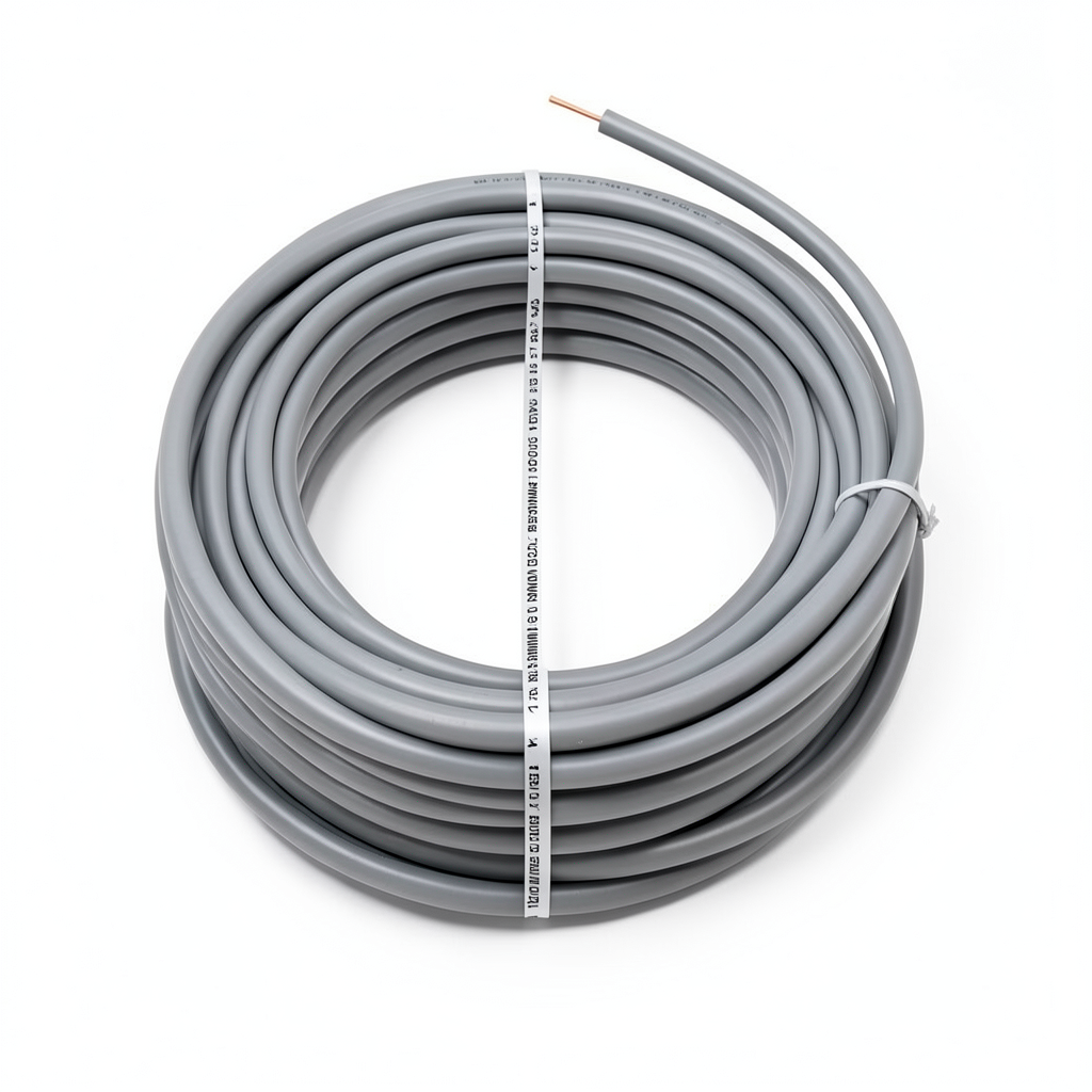 كابل نحاس THHN/THWN معزول PVC 105° قطر 5.5 مم 600 فولت 500 قدم رمادي | شركة الفنار