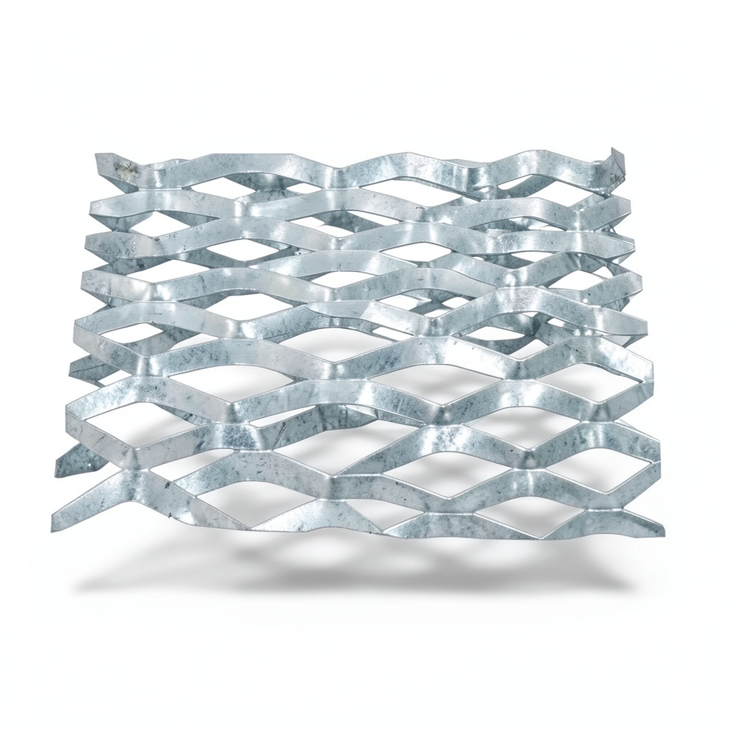 Galvanized Steel Expanded Metal Mesh Thickness 1.7 mm Width 1.22 m Length 1 m
