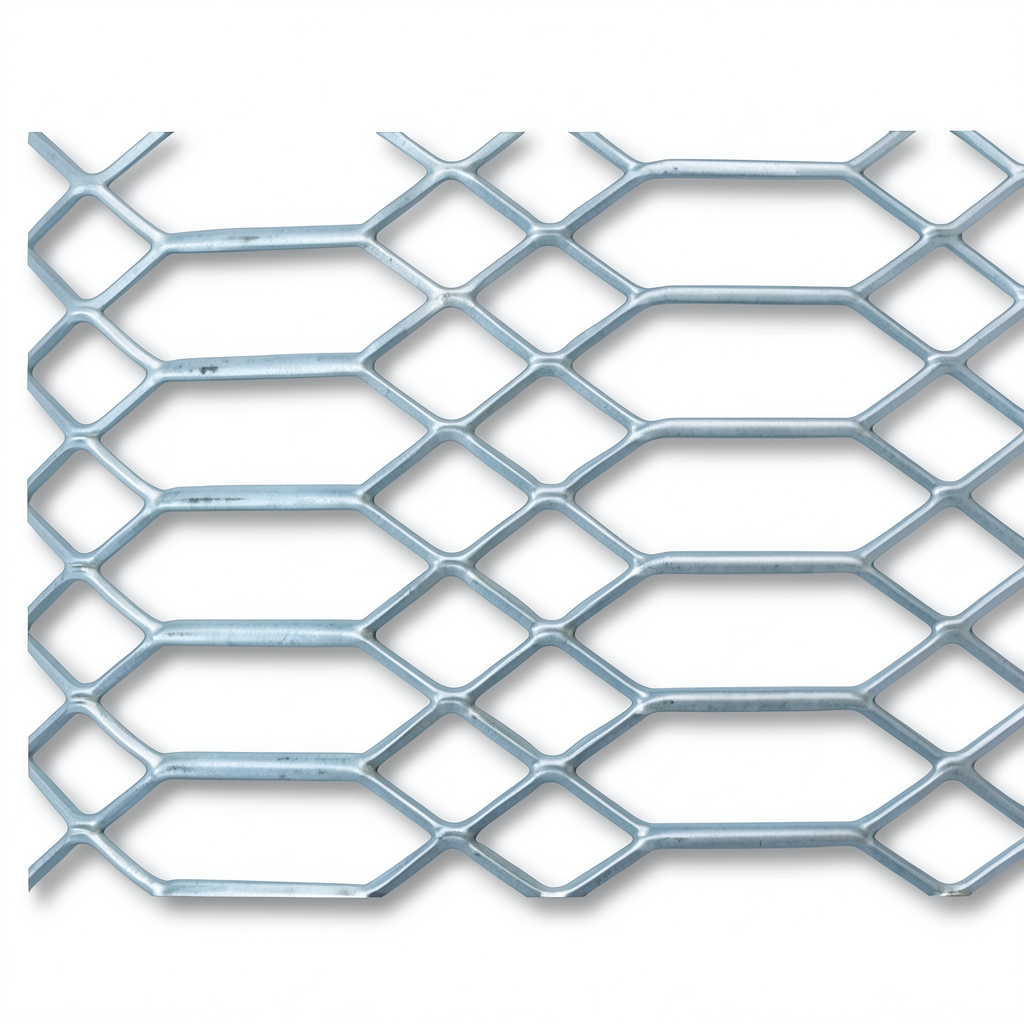Hot Rolled Expanded Metal Jawhara Design Thickness 4.8 mm Size 2.44×1 m