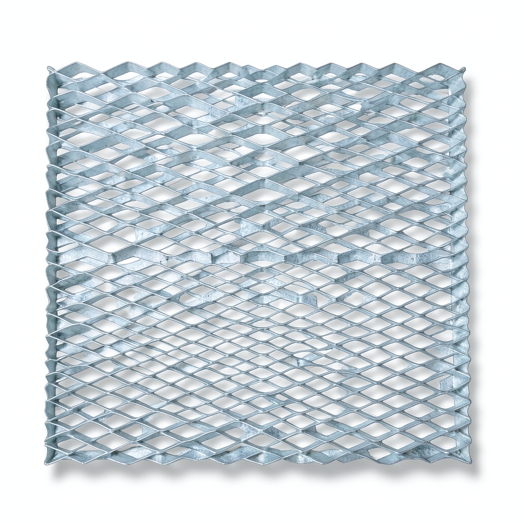 Galvanized Steel Expanded Metal Mesh Thickness 1.7 mm Width 1.22 m Length 3 m