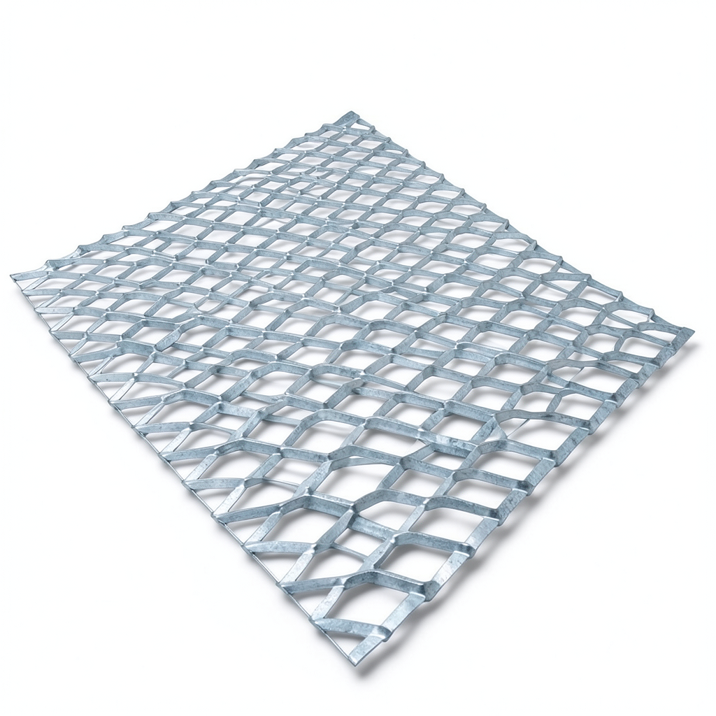 Galvanized Steel Expanded Metal Mesh Thickness 1.8 mm Width 1.22 M Length 1 M