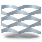 Galvanized Steel Expanded Metal Mesh Thickness 1.8 mm Width 1.22 m Length 2 m
