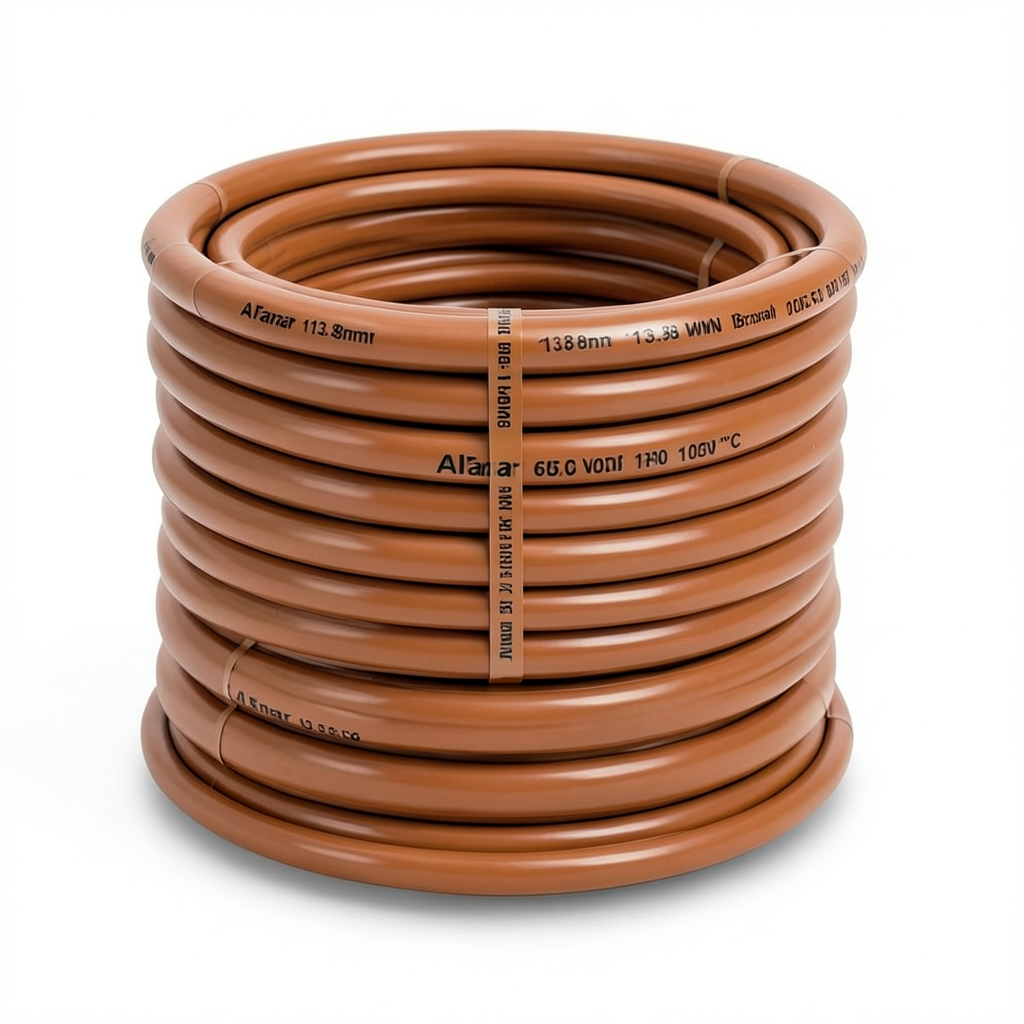 THHN/THWN Copper Cable 13.8 MM Diameter PVC 105°C Insulation Brown 600 Volt 500 Feet | Al Fanar