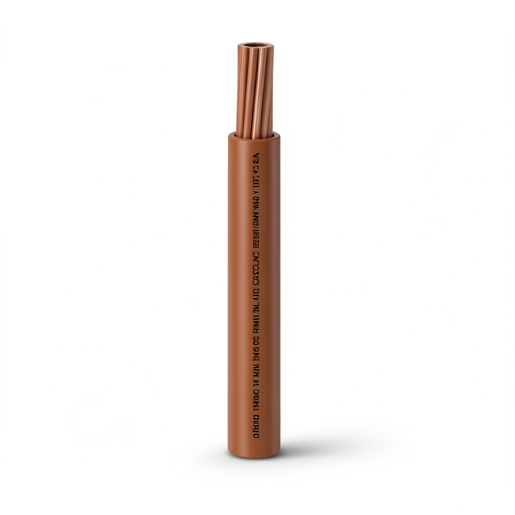 THHN/THWN Copper Cable PVC 105°C Insulation Diameter 15.1 MM 600 Volt 500 Feet Brown | Al Fanar