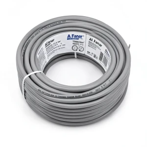 THHN/THWN Copper Cable PVC 105°C Insulation Size 13.3 mm² Diameter 6.4 mm 600 V 500 Ft Gray Color | Al Fanar