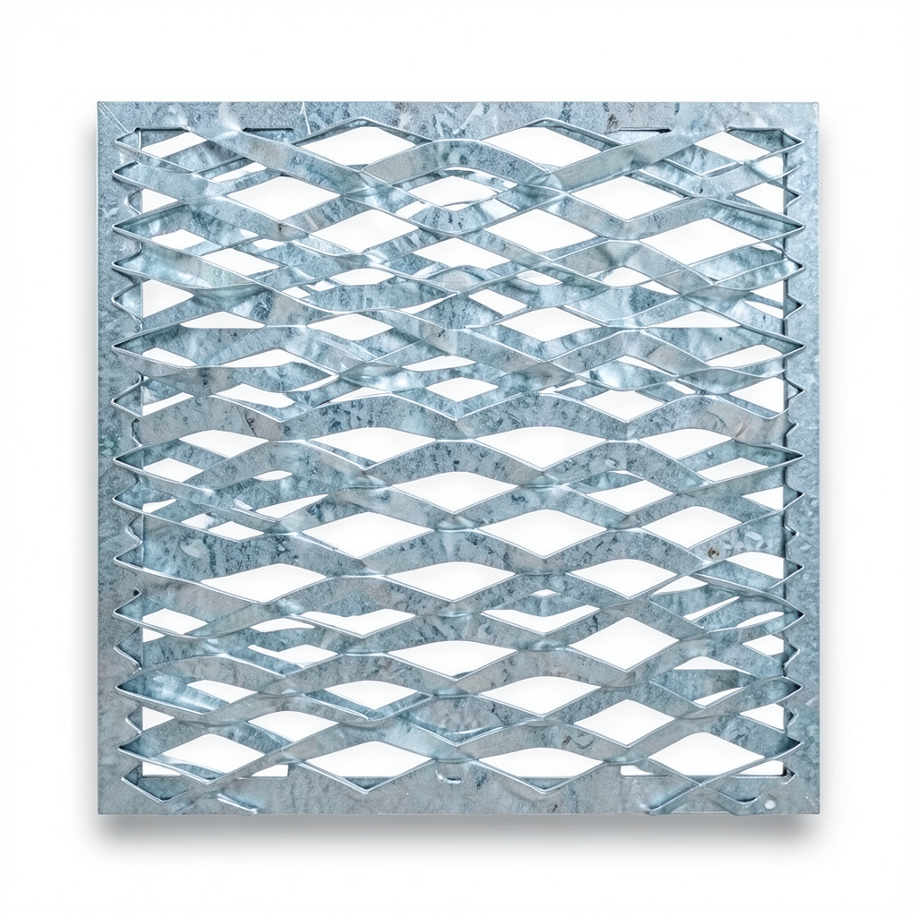 Galvanized Steel Expanded Metal Mesh Thickness 1.8 mm Width 1.22 m Length 2 m