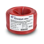 سلك كهرباء أمريكي 2 AWG نحاس مجدول معزول PVC 105°C أحمر 600 فولت 500 قدم | شركة كابلات الشرقية للصناعة
