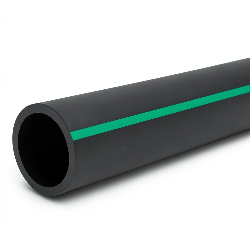 أنابيب بلاستيك HDPE ضغط 9.8 بار PE 63 قطر خارجي 315 مم SDR 9 أسود
