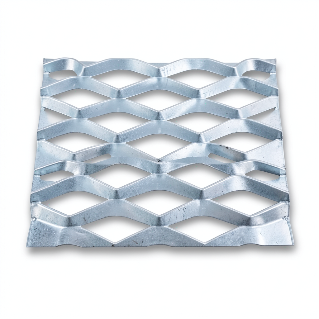 Galvanized Steel Expanded Metal Mesh Thickness 2 mm Width 1.22 M Length 1 M