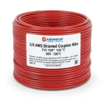 سلك كهربائي نحاس مجدول 3/0 AWG، عازل PVC 105°C، أحمر، 600 فولت، 500 قدم | شركة كابلات الشرقية للصناعة