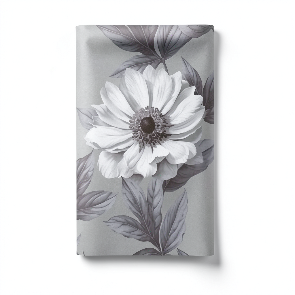 Floral Wall Covering Gray Color 10m x 0.53m, Model ht70000
