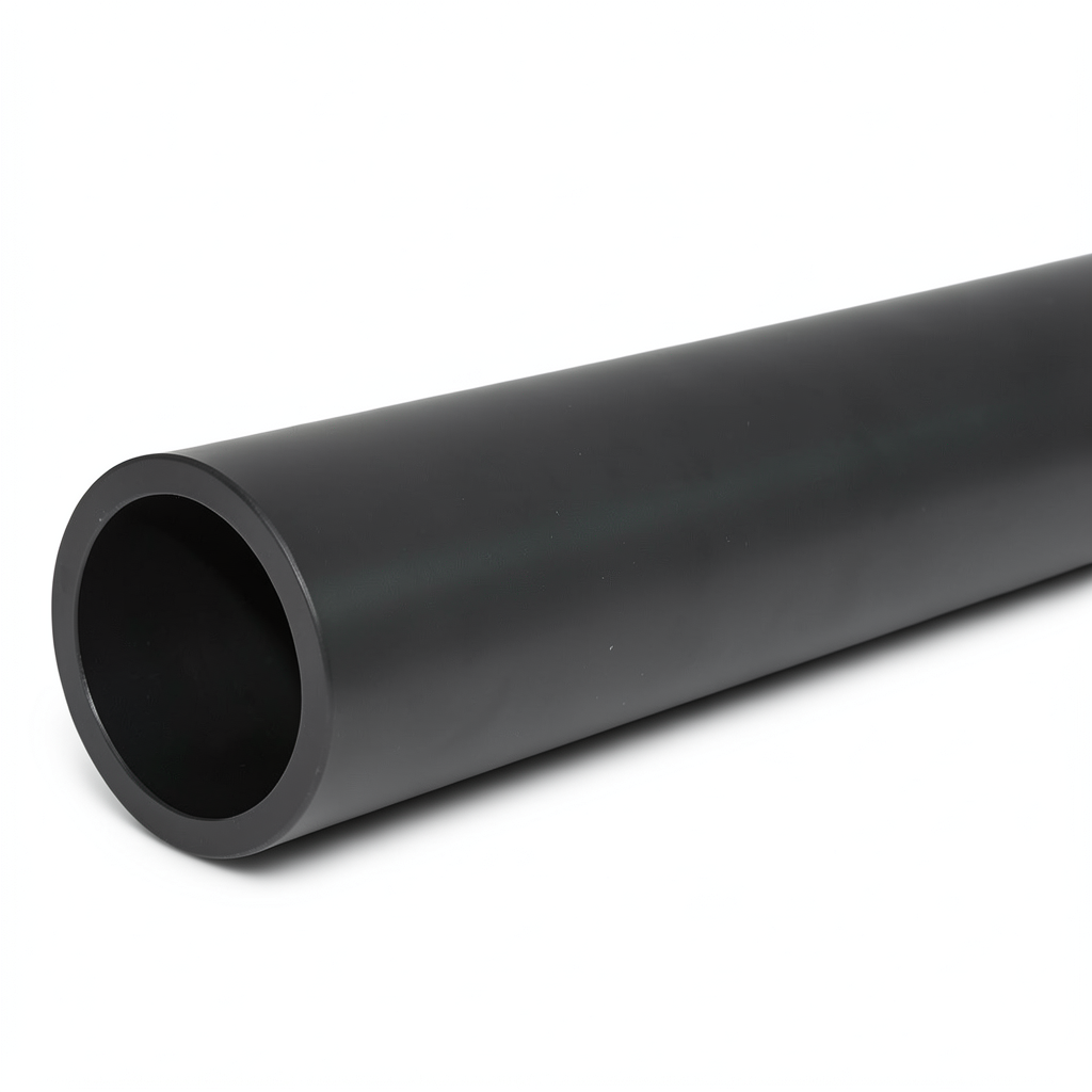 HDPE Plastic Pipe Pressure 9.8 Bar PE 63 Size 560 mm SDR 9 Black