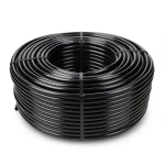 لفة أنابيب HDPE ضغط اسمي 20 بار PE 100، قطر خارجي 20 مم، سماكة 2.3 مم، أسود