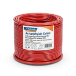 سلك امريكي 3 AWG نحاس مجدول عزل PVC 105°C أحمر، 600 فولت، 500 قدم | شركة كابلات الشرقية للصناعة