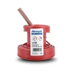 سلك كهربائي أمريكي 1/0 AWG نحاس مجدول معزول PVC 105°C أحمر 600 فولت 500 قدم | شركة كابلات الشرقية للصناعة