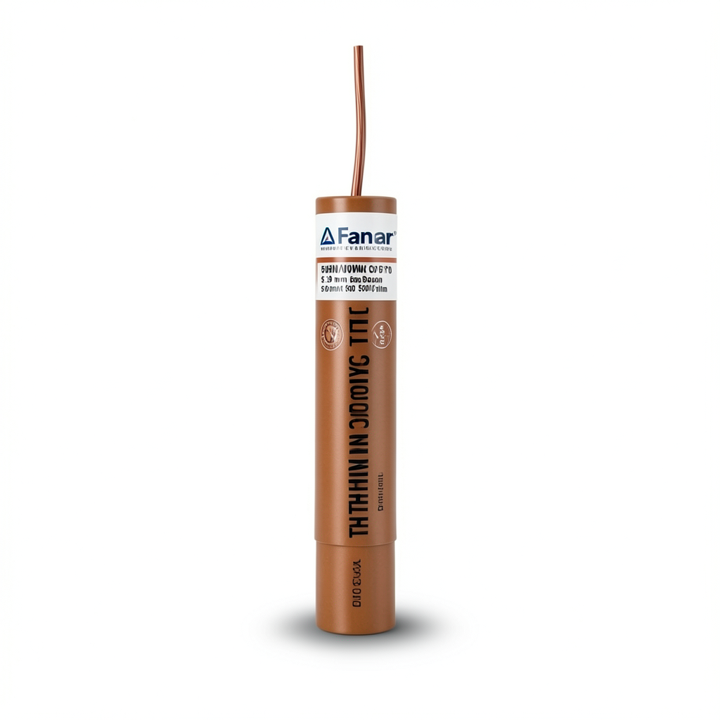 كابل نحاس THHN/THWN معزول PVC 105° 5.9 مم قطر بني 600 فولت 500 قدم | شركة الفنار