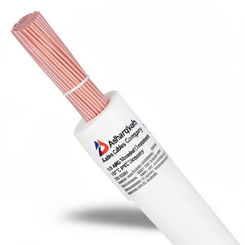 1/0 AWG Stranded Copper Electrical Wire PVC Insulation 105°C White 600V 500ft | Asharqiyah Cables Company for Industry