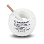 سلك امريكي نحاس مجدول 2 AWG معزول PVC 105°C أبيض، 600 فولت، 500 قدم | شركة كابلات الشرقية للصناعة