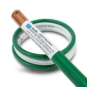 PVC Insulation Flexible Copper Single Electrical Wire 150mm 450/750V Green | Riyadh Cables Group