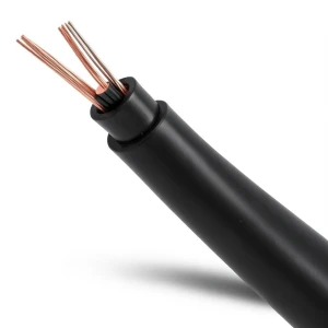 سلك مجدول نحاس 1.5 مم 450/750 فولت عزل PVC لون اسود