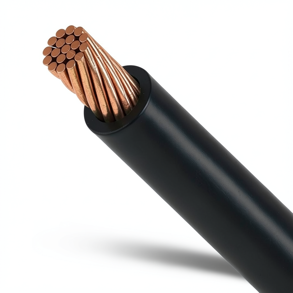 سلك كهرباء مجدول نحاس 2.5 مم2 450/750 فولت، عزل PVC، لون اسود