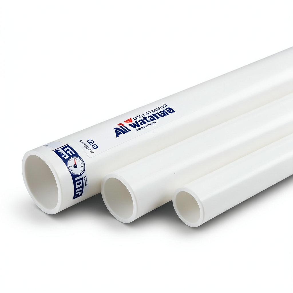 UPVC Pipes 2 Inch Thickness 4.47 mm White, Pressure 21.7 Bar | Al Watania Plastics
