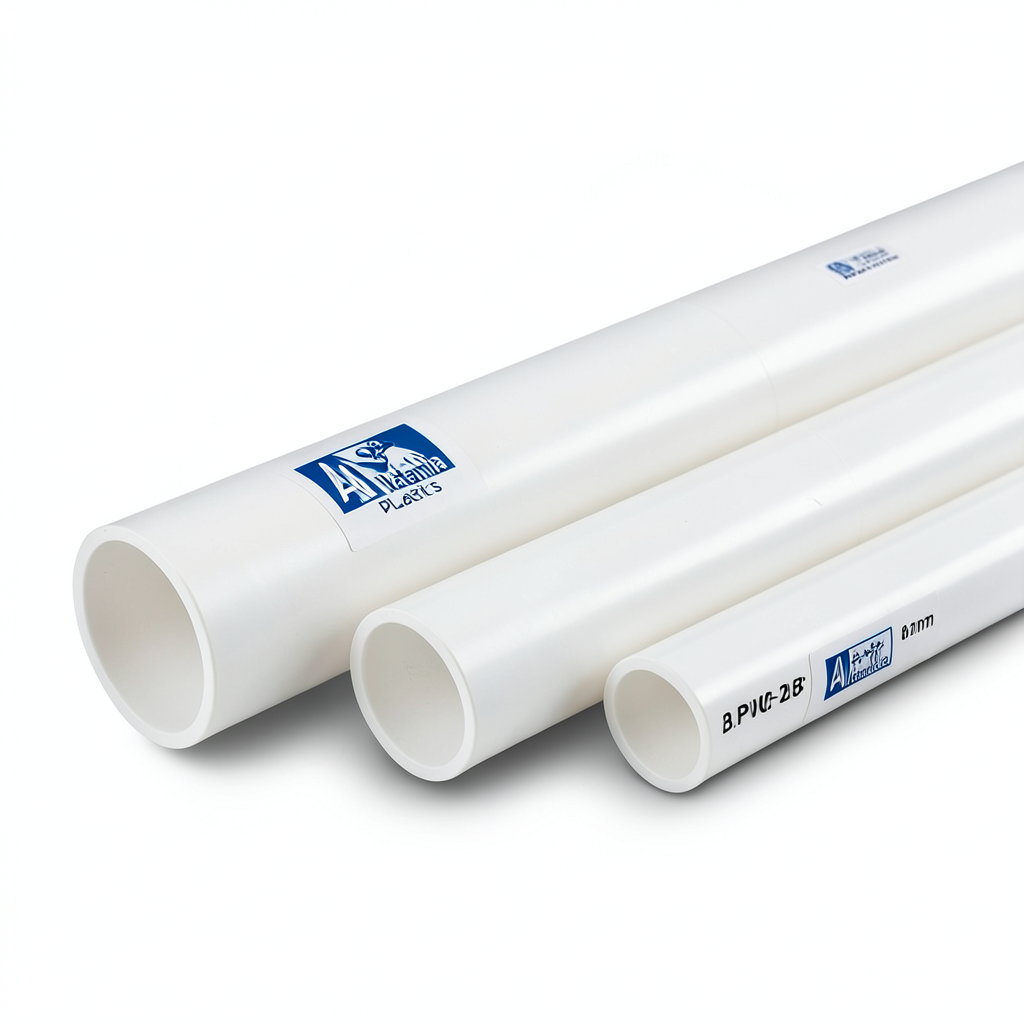 UPVC Pipes 3 Inch Thickness 6.58 mm Pressure 21.7 Bar White | Al Watania Plastics