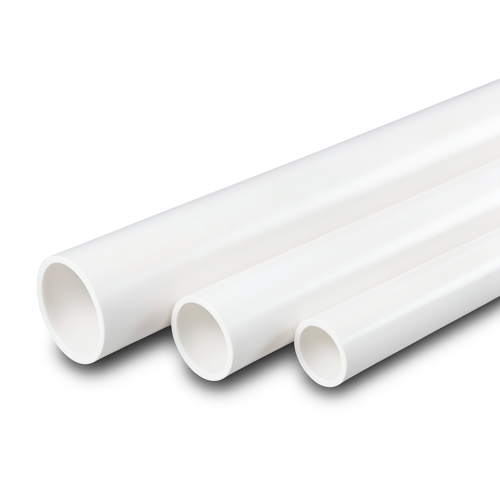 أنبوب UPVC مقاس 4 أنش سمك 4.39 مم SDR 26 القطر الخارجي 114.3 مم أبيض
