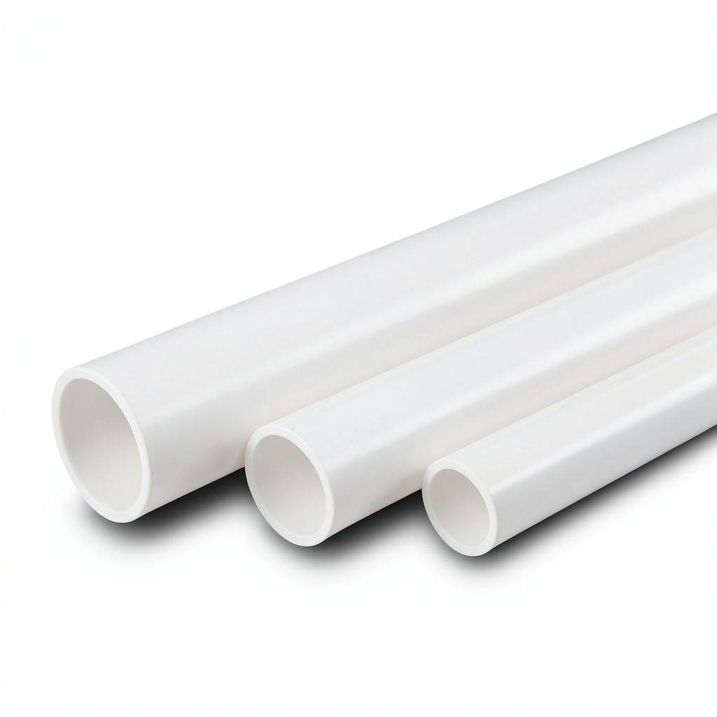أنبوب UPVC مقاس 4 أنش سمك 4.39 مم SDR 26 القطر الخارجي 114.3 مم أبيض
