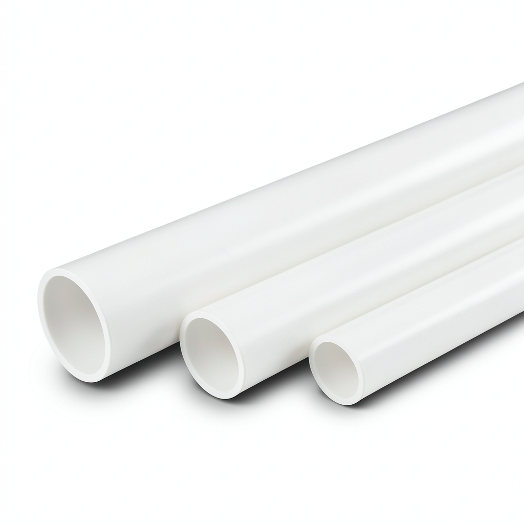 أنابيب UPVC سمك 4.29 مم SDR 17 مقاس 2.5 إنش لون أبيض