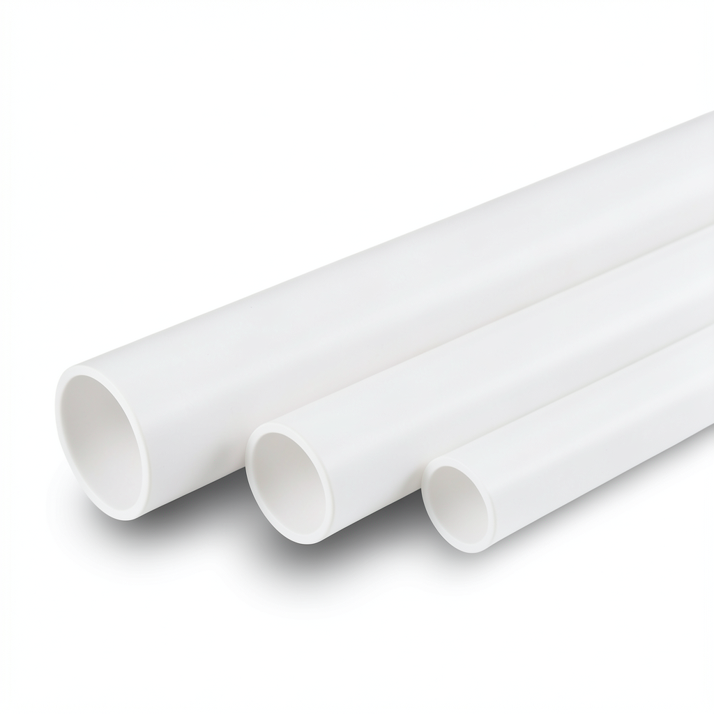 أنابيب UPVC سمك 4.29 مم SDR 17 مقاس 2.5 إنش لون أبيض